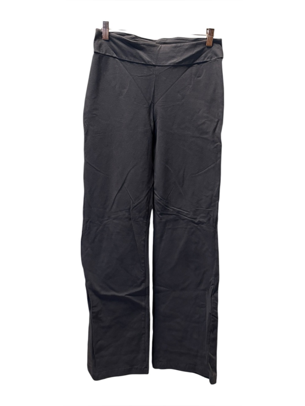 Women with Control Wide Leg Charcoal Stretch Pants